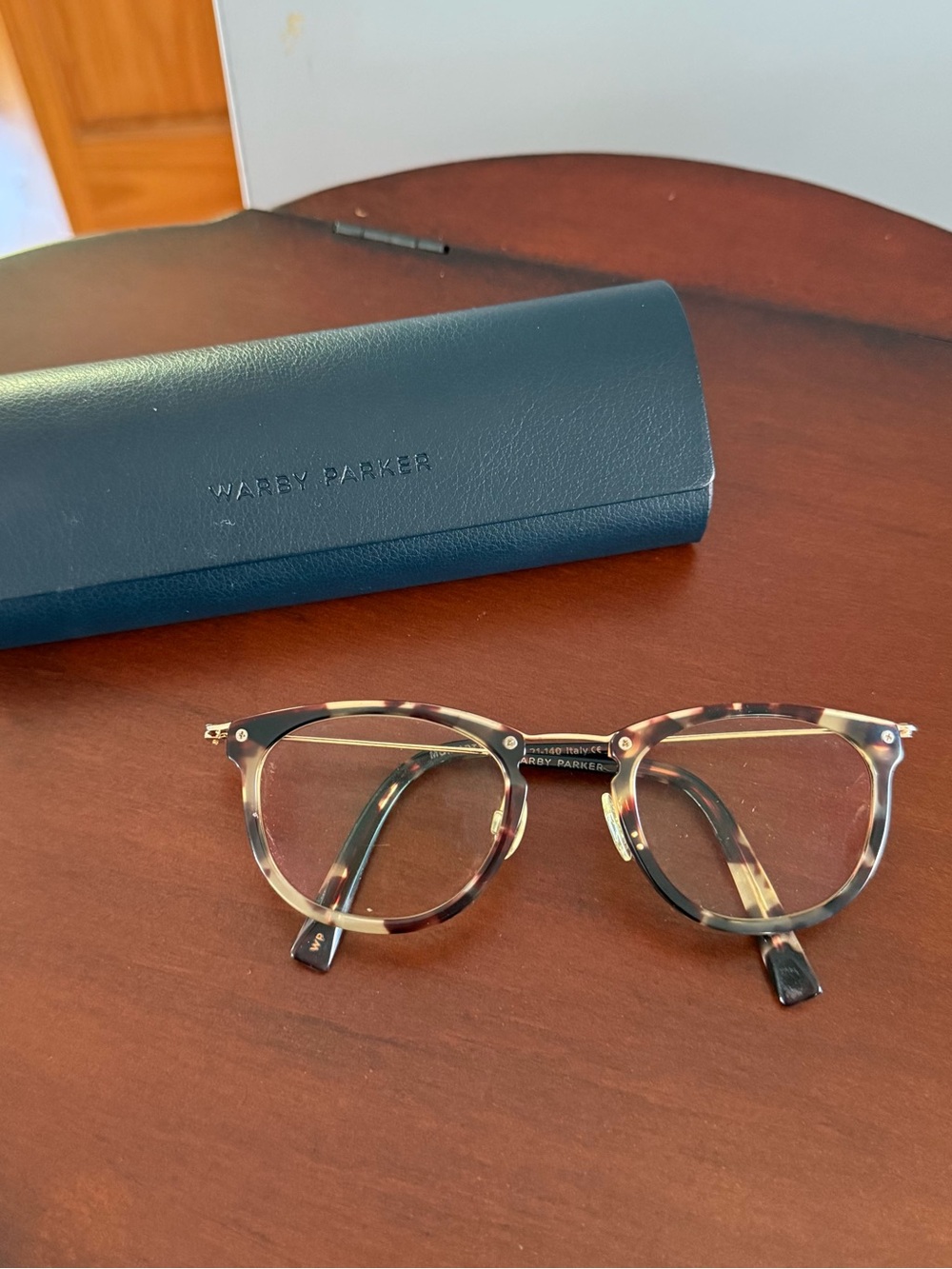 Warby Parker Moriarty 6265 Brown Tortoise Gold Eyeglasses Frame 47-21-140